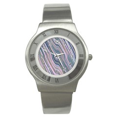 Electric Field Art Xxviii Stainless Steel Watch by okhismakingart