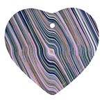 Electric Field Art XXVIII Heart Ornament (Two Sides) Front