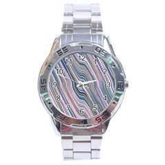 Electric Field Art Xxviii Stainless Steel Analogue Watch by okhismakingart