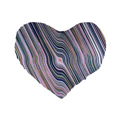 Electric Field Art Xxviii Standard 16  Premium Heart Shape Cushions by okhismakingart