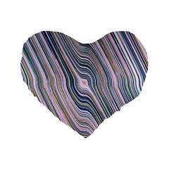 Electric Field Art Xxviii Standard 16  Premium Flano Heart Shape Cushions by okhismakingart