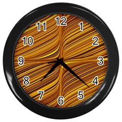 Electric Field Art Xxix Wall Clock (black) by okhismakingart