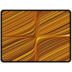 Electric Field Art Xxix Fleece Blanket (large)  by okhismakingart