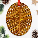 Electric Field Art XXIX Ornament (Oval Filigree) Front