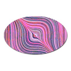 Electric Field Art Xxx Oval Magnet by okhismakingart