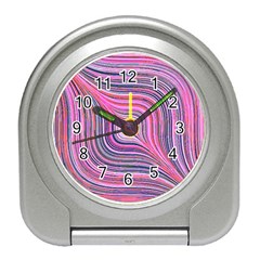 Electric Field Art Xxx Travel Alarm Clock by okhismakingart