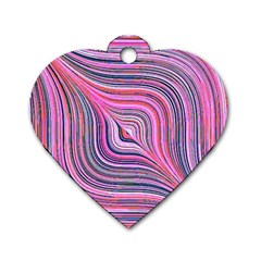 Electric Field Art Xxx Dog Tag Heart (one Side) by okhismakingart