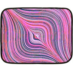 Electric Field Art Xxx Double Sided Fleece Blanket (mini)  by okhismakingart