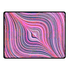 Electric Field Art Xxx Double Sided Fleece Blanket (small) 