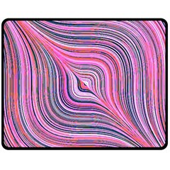 Electric Field Art Xxx Double Sided Fleece Blanket (medium) 