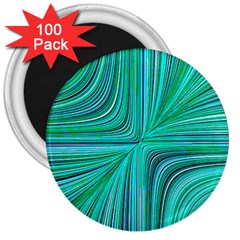 Electric Field Art Xxxi 3  Magnets (100 Pack) by okhismakingart