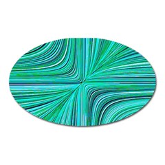 Electric Field Art Xxxi Oval Magnet by okhismakingart