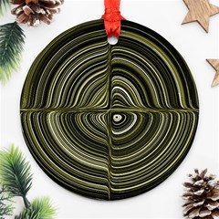 Electric Field Art Xxxii Ornament (round) by okhismakingart