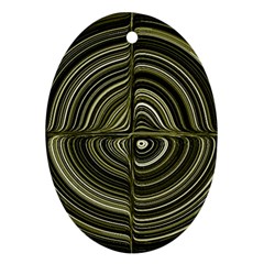 Electric Field Art Xxxii Ornament (oval) by okhismakingart