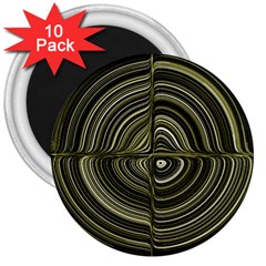 Electric Field Art Xxxii 3  Magnets (10 Pack)  by okhismakingart