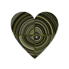 Electric Field Art Xxxii Heart Magnet by okhismakingart