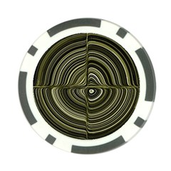 Electric Field Art Xxxii Poker Chip Card Guard by okhismakingart