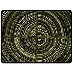 Electric Field Art Xxxii Fleece Blanket (large)  by okhismakingart