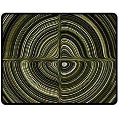 Electric Field Art Xxxii Fleece Blanket (medium)  by okhismakingart