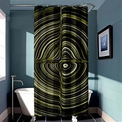 Electric Field Art Xxxii Shower Curtain 36  X 72  (stall)  by okhismakingart