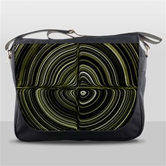 Electric Field Art Xxxii Messenger Bag by okhismakingart