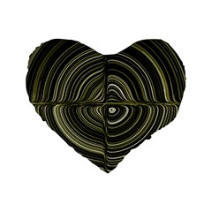 Electric Field Art Xxxii Standard 16  Premium Flano Heart Shape Cushions by okhismakingart