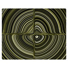 Electric Field Art Xxxii Double Sided Flano Blanket (medium)  by okhismakingart