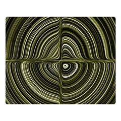 Electric Field Art Xxxii Double Sided Flano Blanket (large)  by okhismakingart