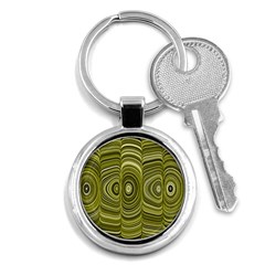 Electric Field Art Xxxiii Key Chains (round)  by okhismakingart