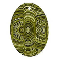 Electric Field Art Xxxiii Oval Ornament (two Sides) by okhismakingart