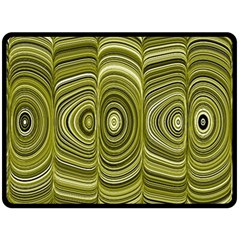 Electric Field Art Xxxiii Double Sided Fleece Blanket (large)  by okhismakingart