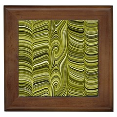 Electric Field Art Xxxiv Framed Tiles by okhismakingart