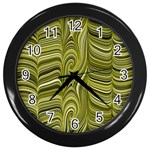 Electric Field Art XXXIV Wall Clock (Black) Front