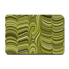 Electric Field Art Xxxiv Small Doormat  by okhismakingart