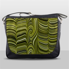 Electric Field Art Xxxiv Messenger Bag by okhismakingart