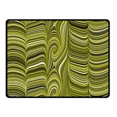 Electric Field Art Xxxiv Double Sided Fleece Blanket (small)  by okhismakingart