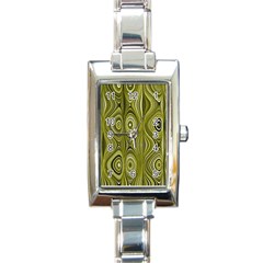 Electric Field Art Xxxv Rectangle Italian Charm Watch by okhismakingart