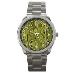 Electric Field Art Xxxv Sport Metal Watch by okhismakingart