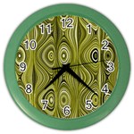 Electric Field Art XXXV Color Wall Clock Front