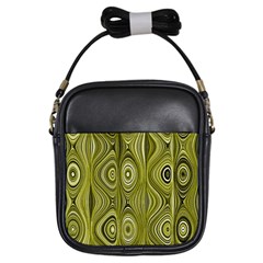 Electric Field Art Xxxv Girls Sling Bag by okhismakingart