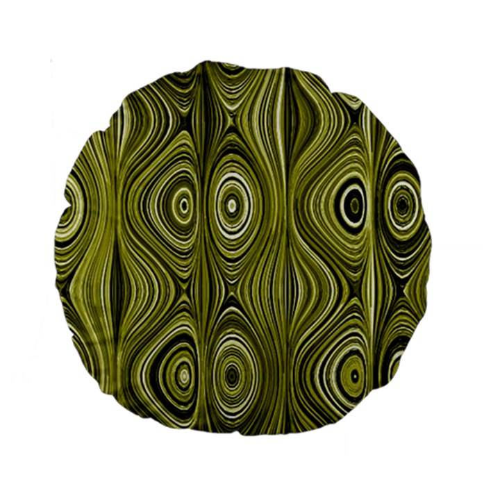 Electric Field Art XXXV Standard 15  Premium Round Cushions