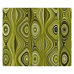 Electric Field Art Xxxv Double Sided Flano Blanket (small)  by okhismakingart