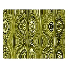 Electric Field Art Xxxv Double Sided Flano Blanket (large)  by okhismakingart