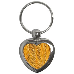 Electric Field Art Xxxvi Key Chains (heart)  by okhismakingart