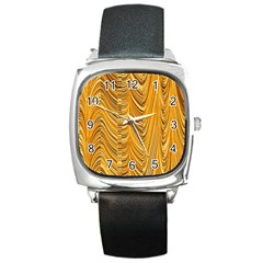 Electric Field Art XXXVI Square Metal Watch