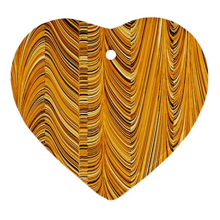 Electric Field Art XXXVI Heart Ornament (Two Sides)