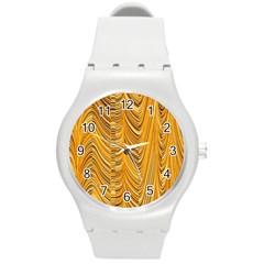 Electric Field Art XXXVI Round Plastic Sport Watch (M)