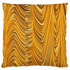 Electric Field Art Xxxvi Large Cushion Case (one Side) by okhismakingart