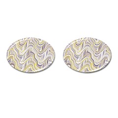 Electric Field Art Xxxvii Cufflinks (oval) by okhismakingart