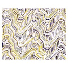 Electric Field Art Xxxvii Double Sided Flano Blanket (medium)  by okhismakingart